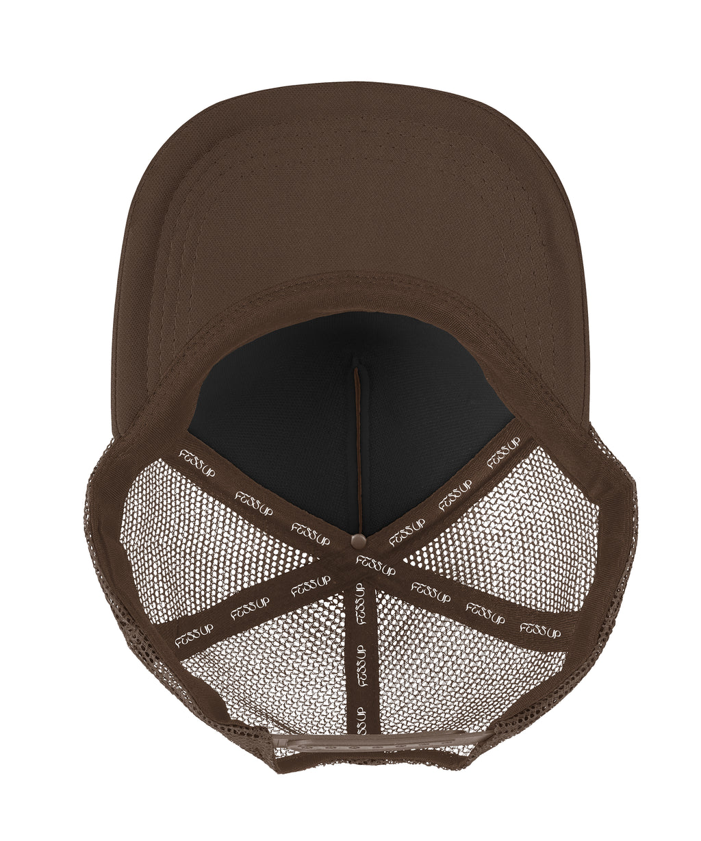 Brown Script Trucker Hat