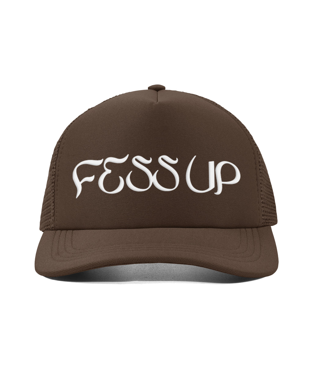 Brown Script Trucker Hat